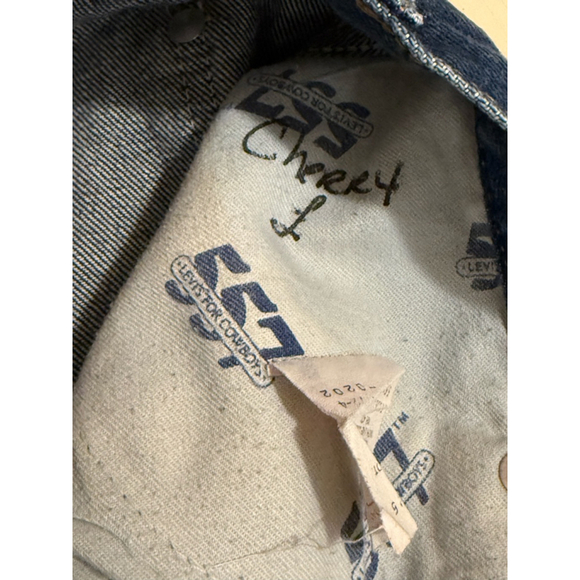 Vintage 80s Levi's Men's 557 For Cowboys Dark Denim Jeans Made In USA Sz 38x31​​ - Picture 11 of 11